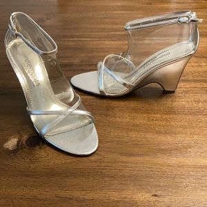ELEMENTS BY NINA Women’s Silver Wedge Sandal